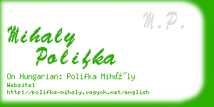 mihaly polifka business card